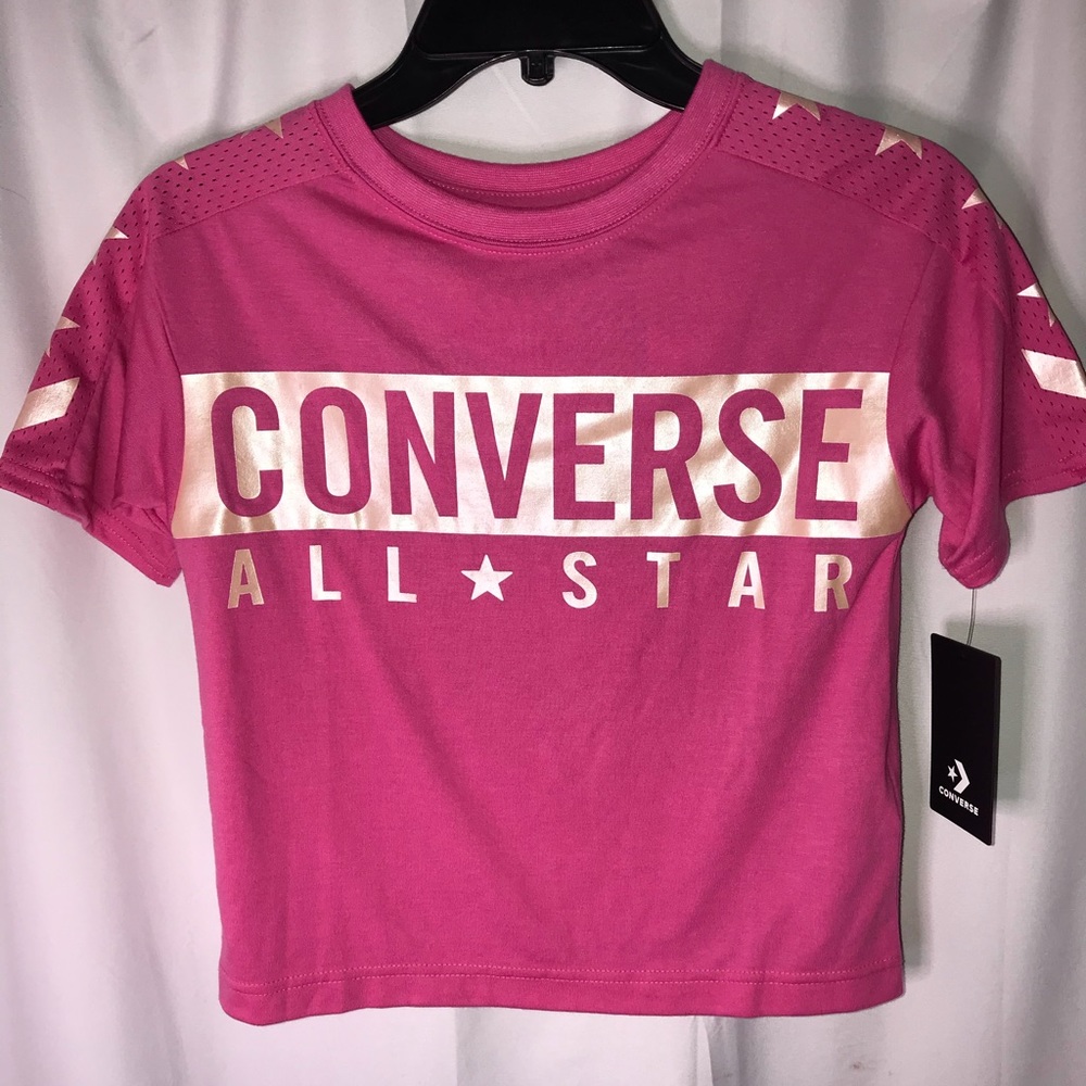 Converse pink short sleeve T-shirt